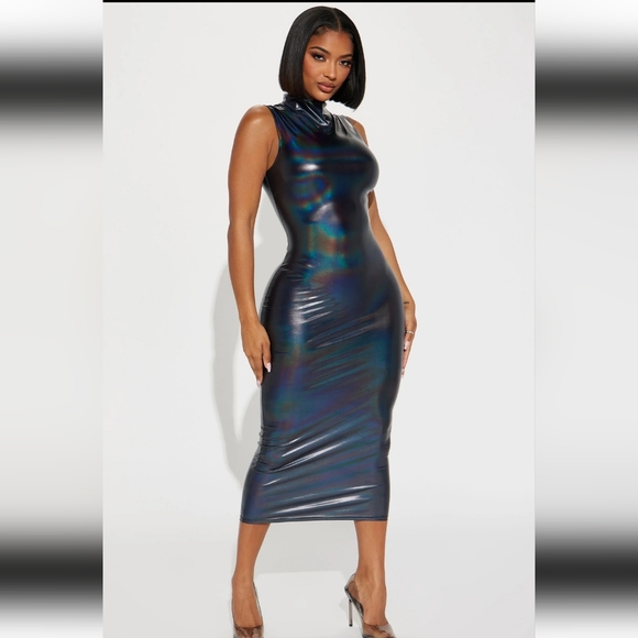 Sleeveless midi dress - Picture 4 of 4